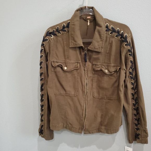 NWT Free People lace up jacket - Picture 2 of 8